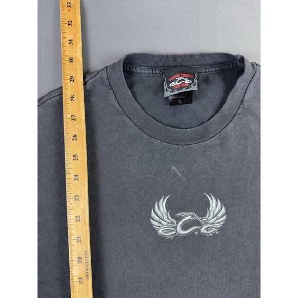 Rare Vintage Y2K Orange County Choppers New York Flames Faded Longsleeve XL Tee - Picture 15 of 15